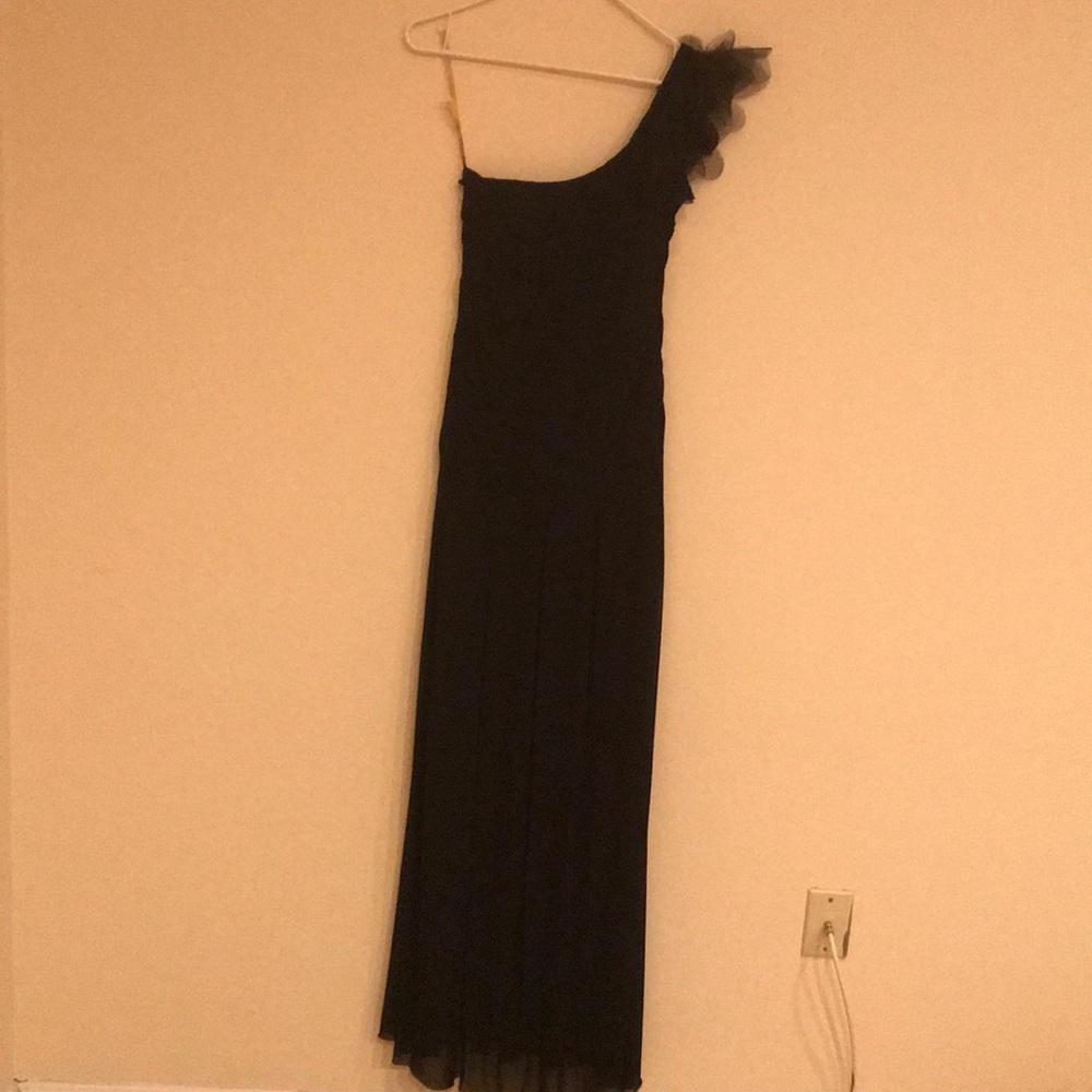 Designer one shoulder evening gown